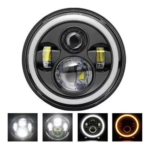 Foco Neblineros Led Redondo Angel Eyes Auto Moto