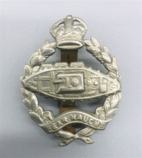 Royal Tank Regiment Cap Badge I Ww2 British Army Militaria