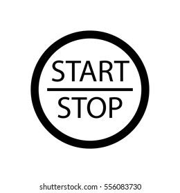 Start Stop Engine Button Stock Vector (Royalty Free) 556083730 | Shutterstock