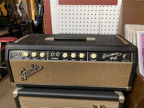 1964 Fender Bassman Head Blackface Guitars Electric Solid Body