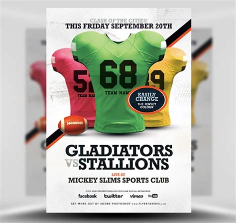 Jersey Party Flyer Template