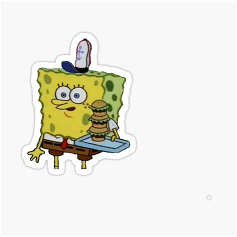 "Spongebob Disappointed Meme" Sticker for Sale by JuicyyRat | Redbubble