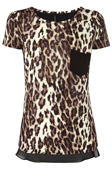 Sale Multi Leopard Print T Shirt Fashion Leopard Print Karen Millen