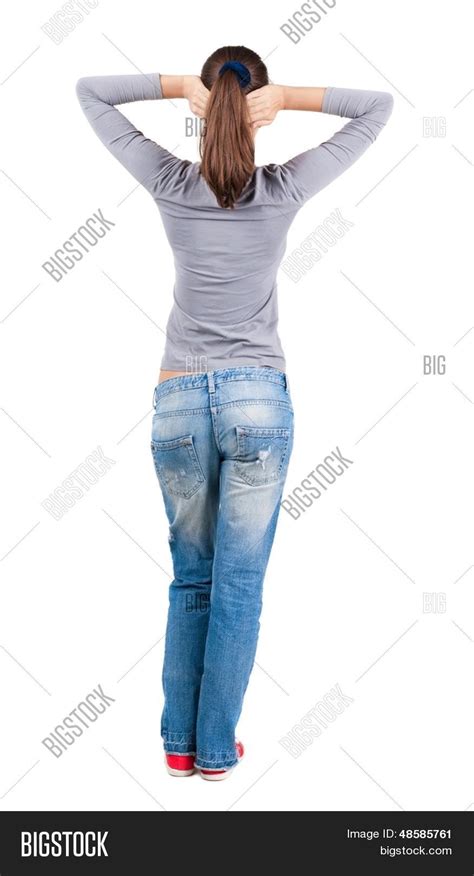 Back View Standing Image Photo Free Trial Bigstock