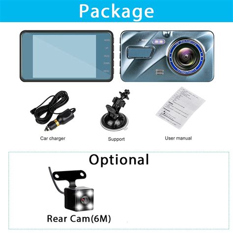 Baco Car Dvr Kamera Mobil P Inch Screen With Rear Camera A