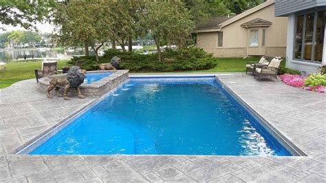 Latham Olympia 16 Fiberglass Pool Swimming Pools