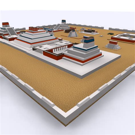 Tenochtitlan 3d Ancient City Max 2010 3d Model Cgtrader