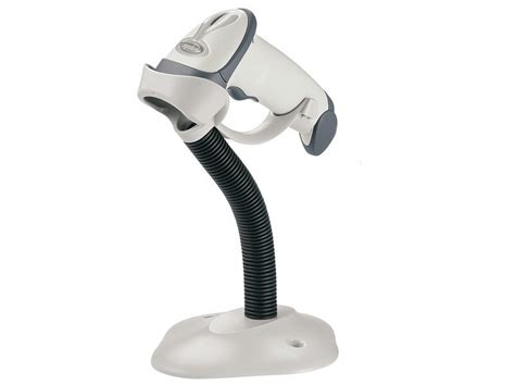 Zebra Ls2208 Handheld Barcode Scanner White Keyboard Wedge And Stand Kit Ebuyer