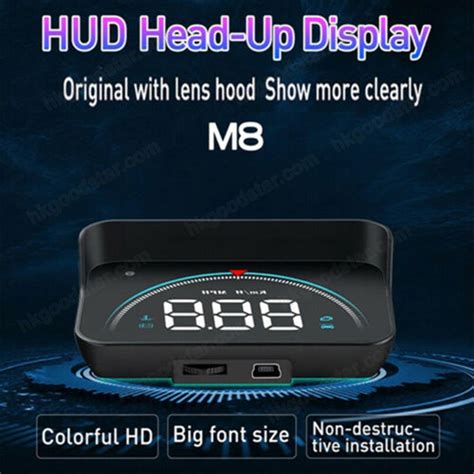 3 5 Inch M8 HUD Head Up Display OBD2