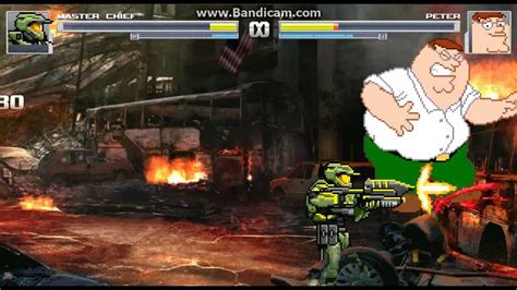 TMS Mugen Battle 4 Master Chief Vs Peter Griffin YouTube