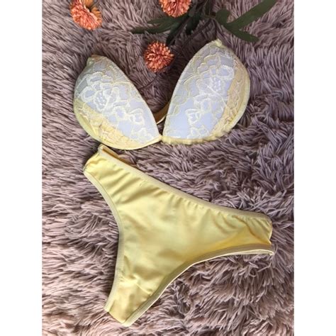 Conjuntos Sutiã Basic Lisos e Rendados Sutiã Calcinhas Lingerie Shopee Brasil