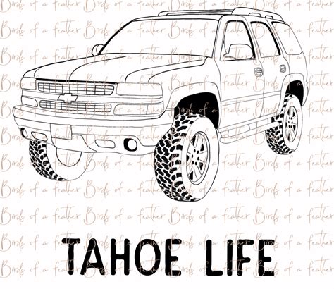 Tahoe Life Hand Sketched 2003 Body Style Tahoe Suburban Tahoe Suv