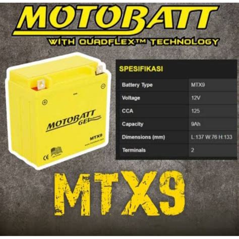 Jual Aki Kering Gel Mtx Motobat Untuk Motor Thunder Bajaj Pulsar