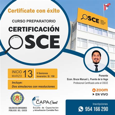 EXAMEN DE CERTIFICACIÓN DEL OSCE Colegio de Contadores Publicos Cusco