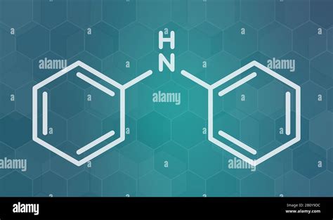 Diphenylamine antioxidant molecule, illustration Stock Photo - Alamy