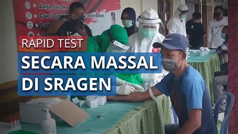 Mulai Hari Ini Rapid Test Massal Dilakukan Di Seluruh Kecamatan Di