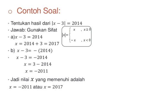 Contoh Soal Dan Pembahasan Persamaan Dan Pertidaksamaan Nilai Mutlak Pdf