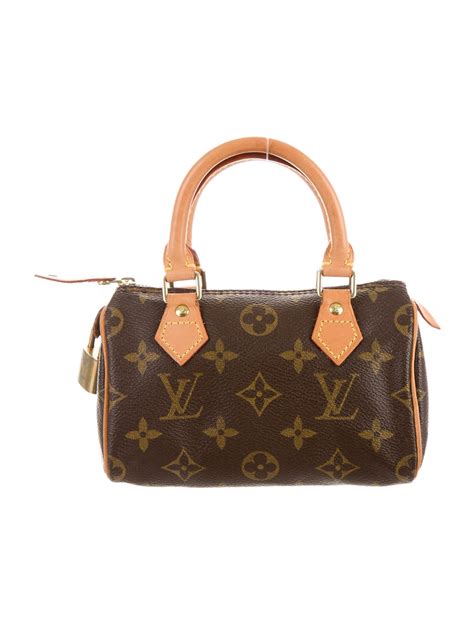 Louis Vuitton Mini Hl Speedy Bag Brown Handle Bags Handbags Lou69297 The Realreal