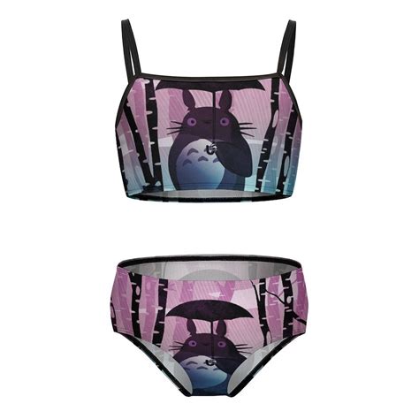 Totoro Girls Bikini Swimsuits Two Piece Beach Bathing Suit Swimwear 7 9Y 120cm Walmart