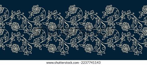 Ornamental Floral Vine Border Design Stock Vector (Royalty Free ...