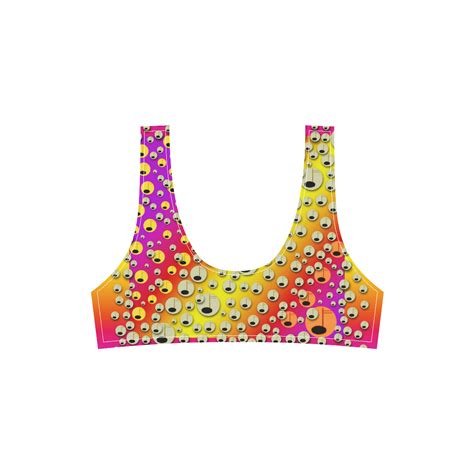 Festive Music Tribute In Rainbows Sport Top High Waisted Bikini Swimsuit Model S Id