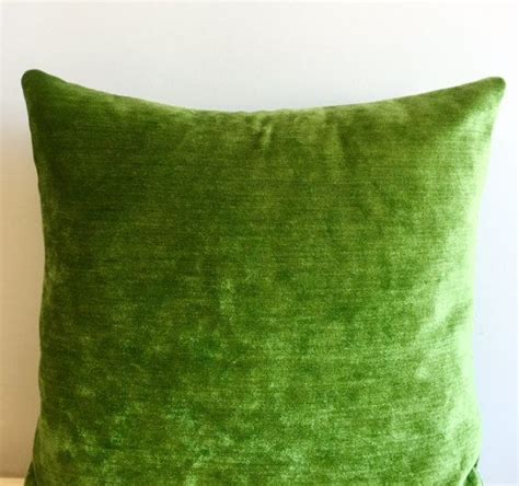 Green Chenille Pillow Cover 18x18 Pillow Chenille Green Pillow Designer ...