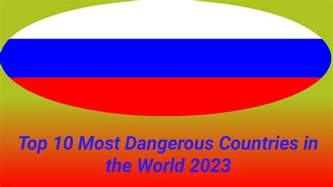 Top 10 Most Dangerous Countries In The World 2023 Zf Pedia Youtube