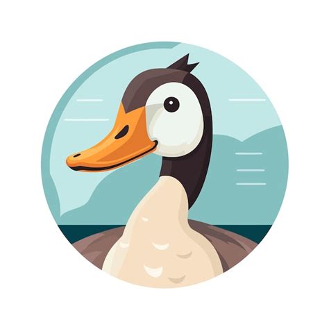 Premium Vector Vector Icon Of A Duck Flat Design