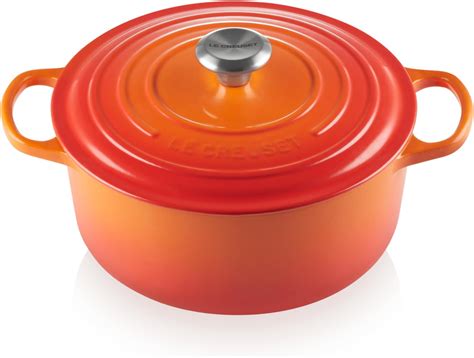 Le Creuset Signature Gusseisen Bräter mit Deckel Ø 26 cm Rund Für