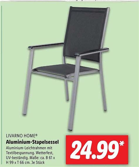 Livarno Home Aluminium Stapelsessel Angebot Bei Lidl 1Prospekte De