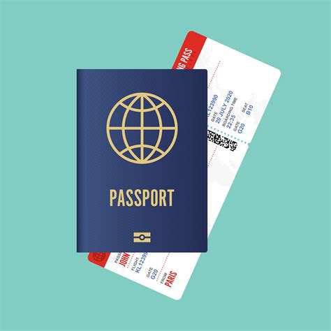 Passport With Boarding Pass 1266145 Vector Art At Vecteezy