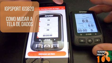 Como Configurar A Tela De Dados Do IGPSPORT IGS620 YouTube