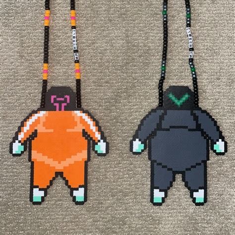 Perler Bead Necklace Etsy