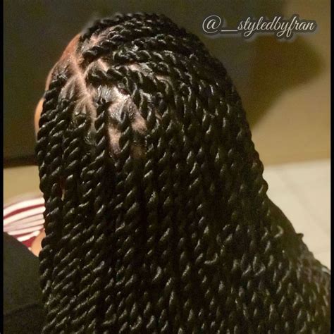 Knotless Senegalese Twist Twist Blackhairstyles Styledbyfran On