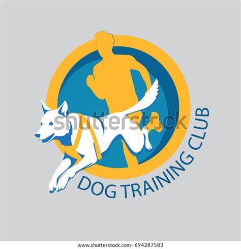 Dog Training Club Logo Template Abstract Stock Vector Royalty Free