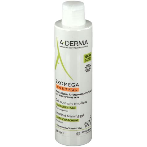 A DERMA EXOMEGA CONTROL Gel moussant émollient visage corps 200 ml