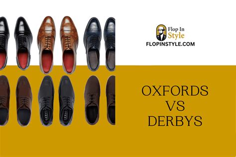 Oxfords Vs Derbys What Are The Differences