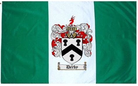 Derby Coat of Arms Flag / Family Crest Flag - Coat of Arms