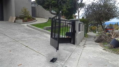 Gate Solution For Steep Incline By The Motorised Gate Company YouTube