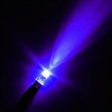 10pcs 3mm Purpleuv Pre Wired 12 Volt Lights Bulb Lamp Leds 12v Dc 20cm