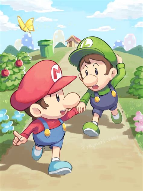 Baby Mario And Baby Luigi Mario Drawn By Yamari6363 Danbooru