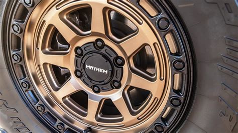 17 Mayhem Wheels 8306 Ridgeline Gloss Bronze With Black Lip Off Road