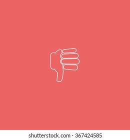 Hand Thumb Down Icon Stock Vector Royalty Free 367424585 Shutterstock