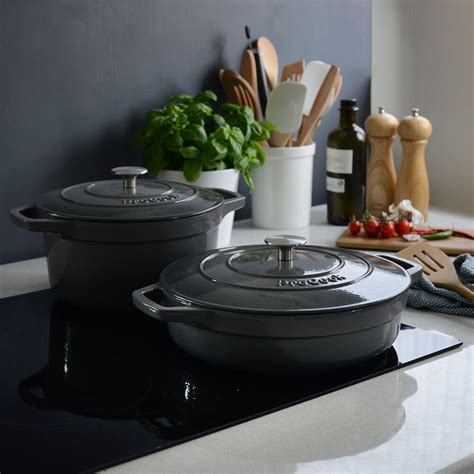 Cast Iron Casserole Set Piece Matte Black Cast Iron Cookware From