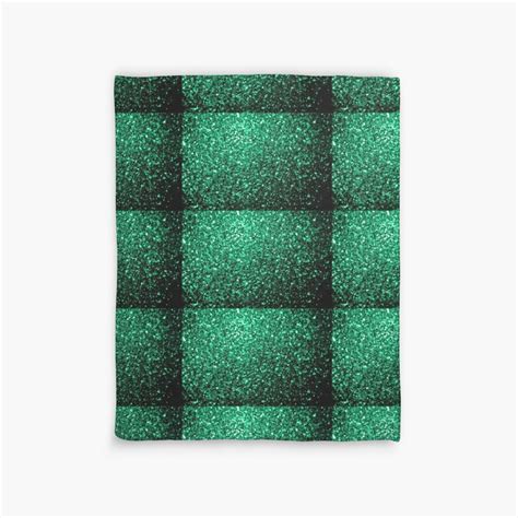 Emerald Green Faux Glitter Sparkles Duvet Cover By Pldesign