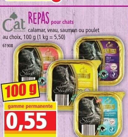 Promo Cat REPAS Pour Chats Chez Norma