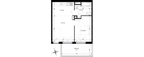 Plan Appartement T2 De 41 50 M² Neuf Résidence « Les Restanques Dazur