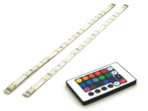 Prolight Rgb Led Strip 18w 30cm 2 Stuks Afstandsbediening Hubo