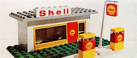 Legoland 1971 Service Station Lego Shell Oil Company