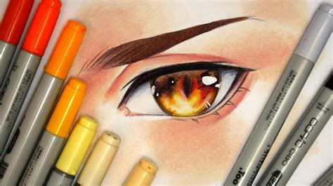 Drawing An Eye【copic Markers And Pencils】 Youtube